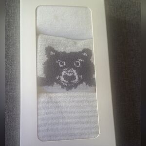 Gray Bear Face Towel